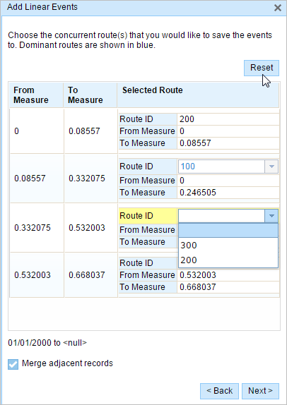 Selecting a route manually Selecting a route manually