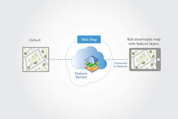 Connect to the map from mobile device to download it. Connect to the map from mobile device to download it.